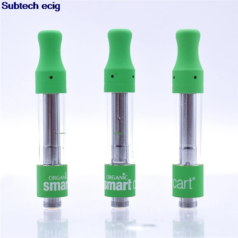 

50pcs SmartCart Vape Cartridges Glass Tank Ceramic Coil Thick Oil Cartridge 510 Thread Smart Cart Cartridge Vaporizer Atomizer