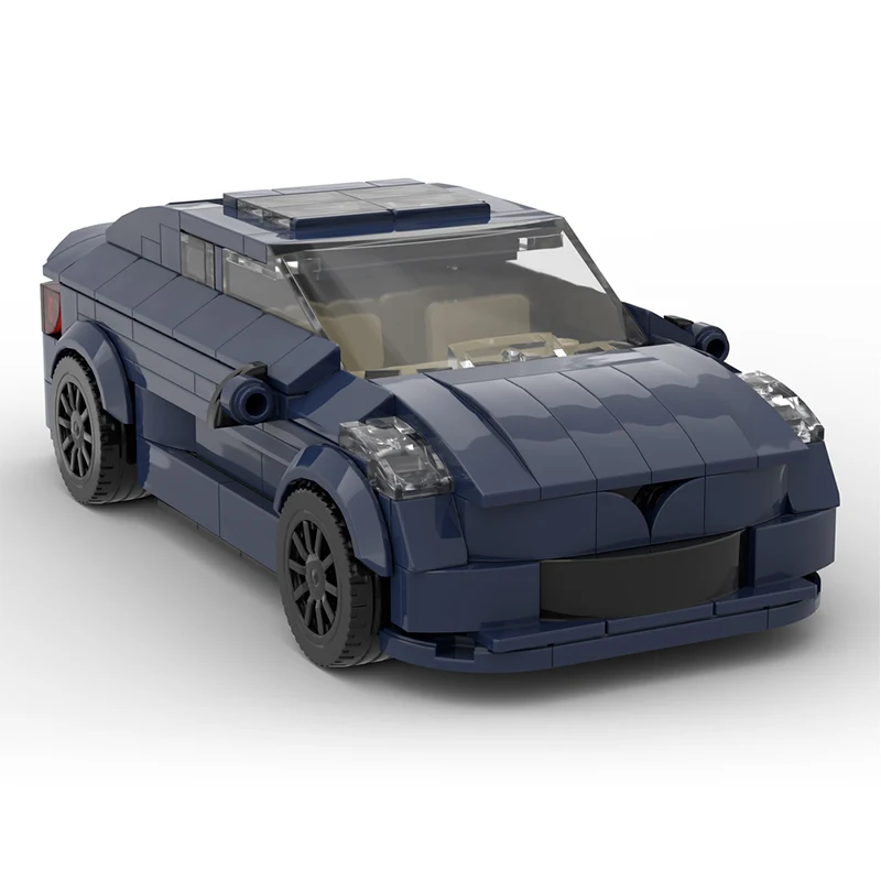 Speed Racing Car Model MOC Building Bricks Performance Sedan Modular Technology Gifts Holiday Assemble Toys Suit Display