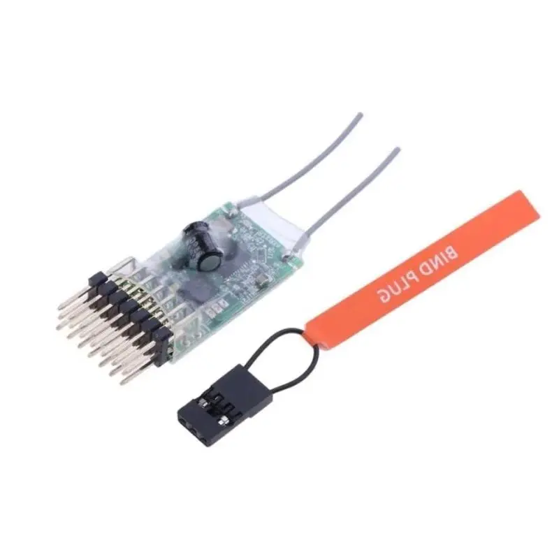 Spektrum-AR6100e DSM2, receptor de 6 canales 2,4 GHz RX antiinterferencias DX6i DX7 DX8 DX9, embalaje retráctil para Dron helicóptero teledirigido