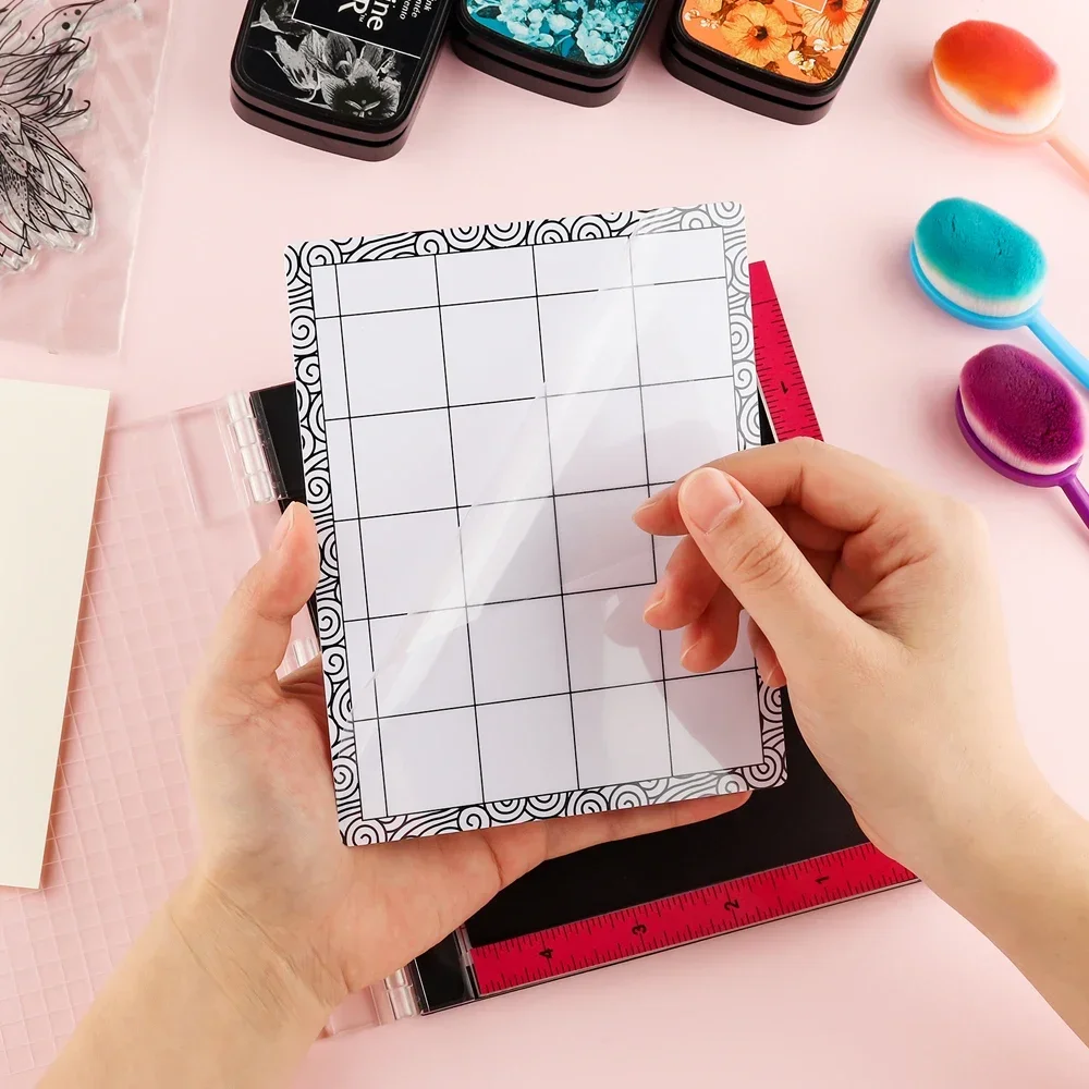 2-3 قطعة/المجموعة البسيطة منخفضة Stcik حصيرة 4.75x6 بوصة قطع الحصير الوسادة متعددة الاستخدام تك/ختم حصيرة عيد الميلاد الحرفية سكرابوكينغ أدوات جديد #4