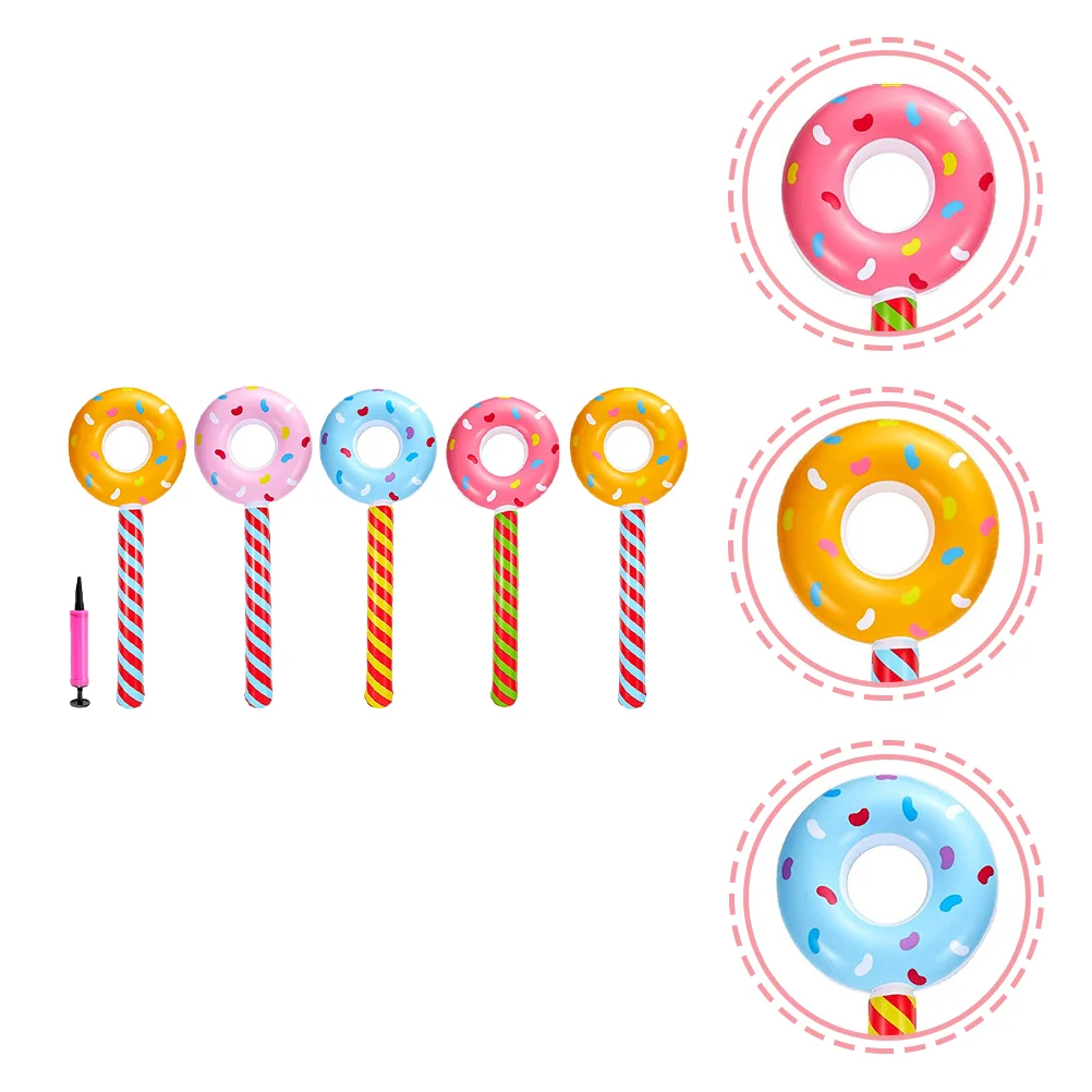 5 Pcs Toy Noise Makers Donut Decorations for Birthday Party Candy Decorate Pool