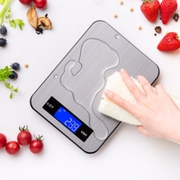 20kg 10kg Digital Electronic Kitchen Scales Toughened Glass Panel Stainless Steel Touch Food Diet Balance Scale Cooking Tools