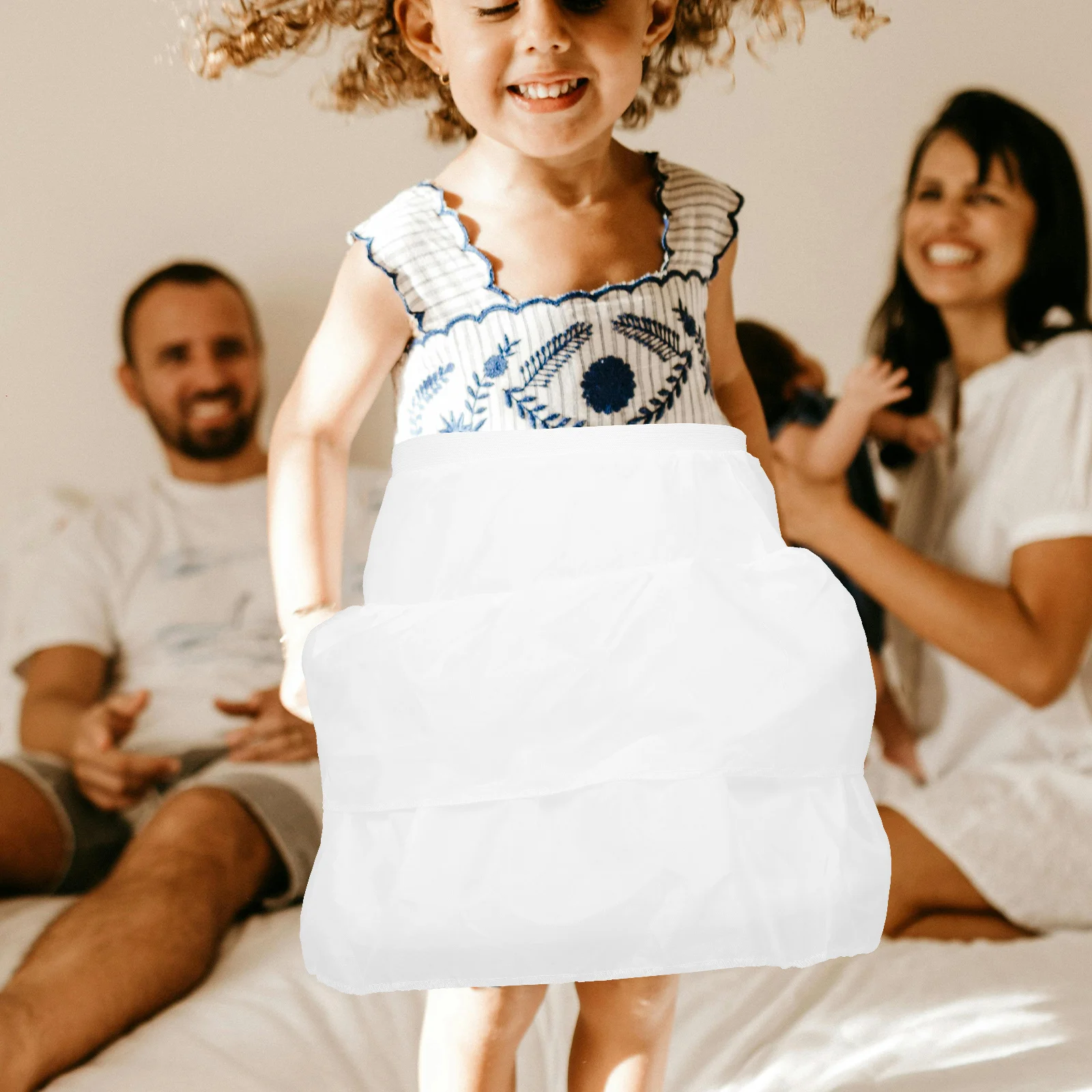 

Girl Petticoat Underskirt Double Layer Lightweight Comfortable Party Dress Puff Skirt Skirt Underskirt for Girls