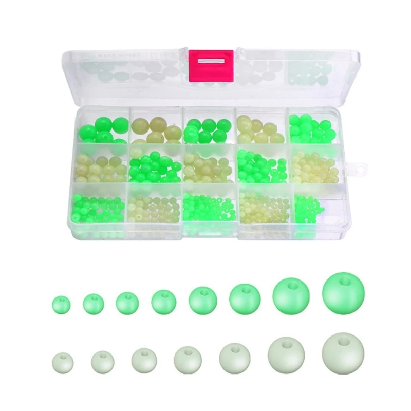 

Professional Beads Sinkers Stops Fishing Accessories Silicone Space Bean Stopper Fishing Peg Bobber Stopper with Box