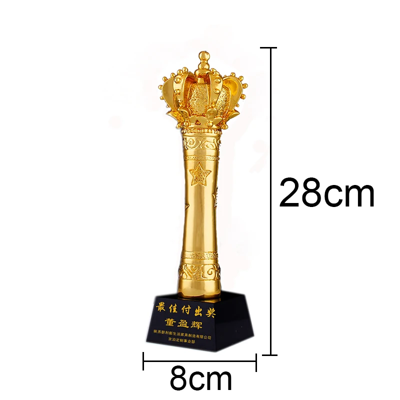 Custom Crown Crystal Trophy Champions Sports Winner Award Cups Free Engraving LOGO Personalized Gifts Home Decoration