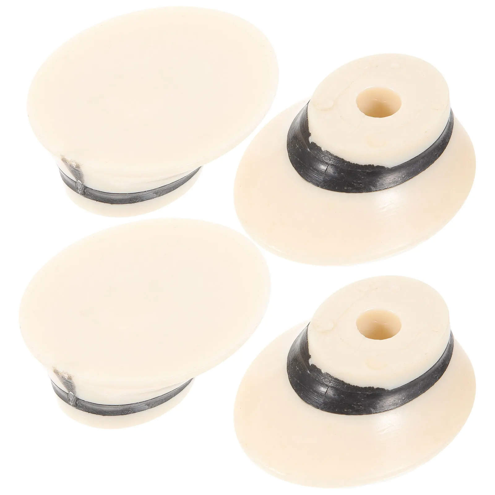 

4pcs Erhu Top Pole Heads Bone Powder Replacement Parts Musical Instrument Accessories Durable Design Fits Erhu Pole