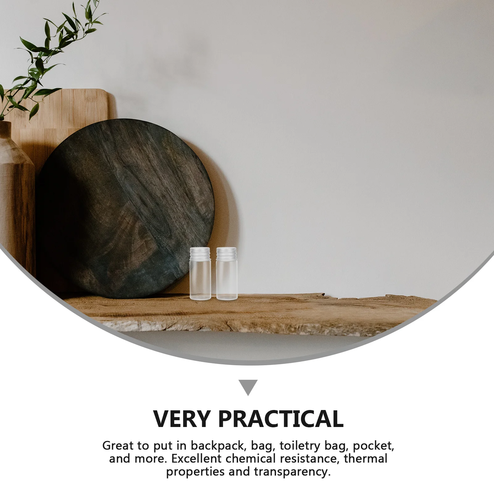 

10Pcs Medical Ink Bottles Mini Glass Travel Containers Leak Proof Sample Vials Essential Oil Dispenser Transparent Portable