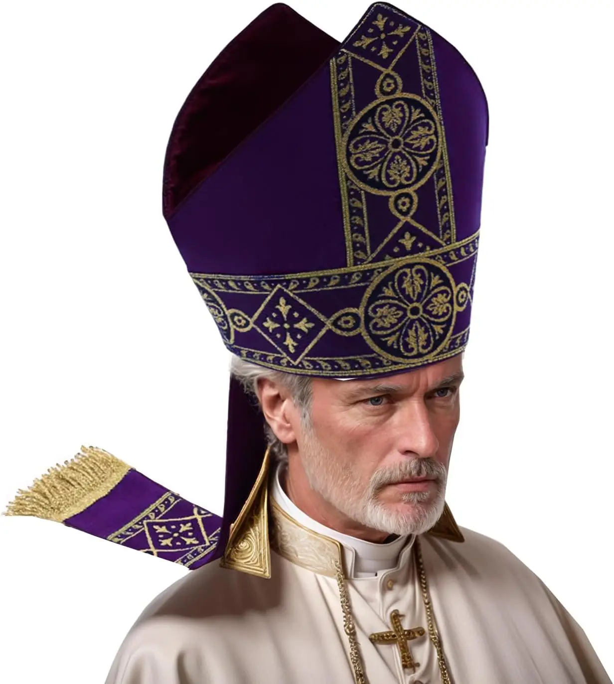 قبعة الأسقف بابال ميتري كاهن رجال الدين