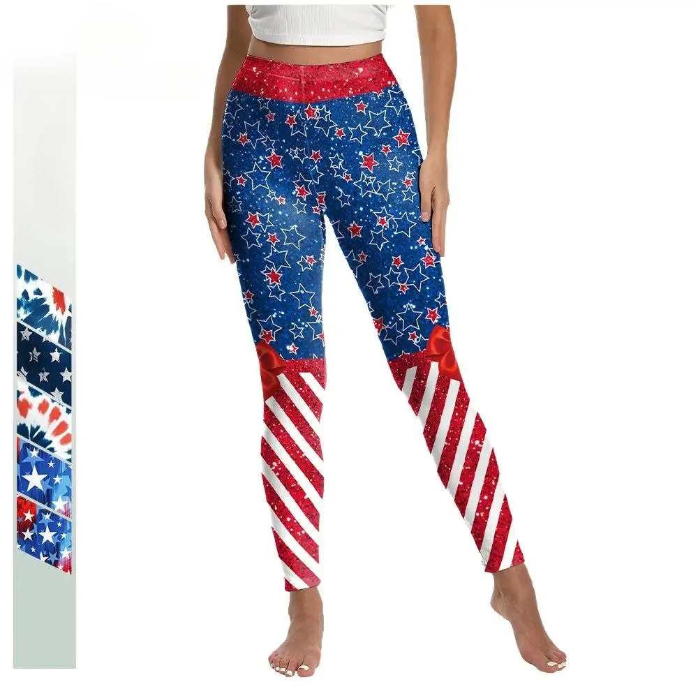 

Patriotic Leggings for Women American Flag Digital Print Leggings High Waist Gym Workout Trousers for Yoga Sexy Tights