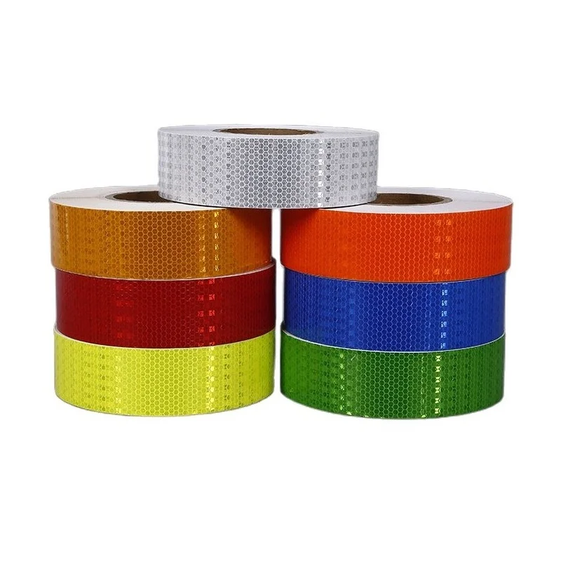 Bike Truck Car Motorcycle PVC Self-adhesive Warterproof Reflective Warning Safety Adhesive Tape