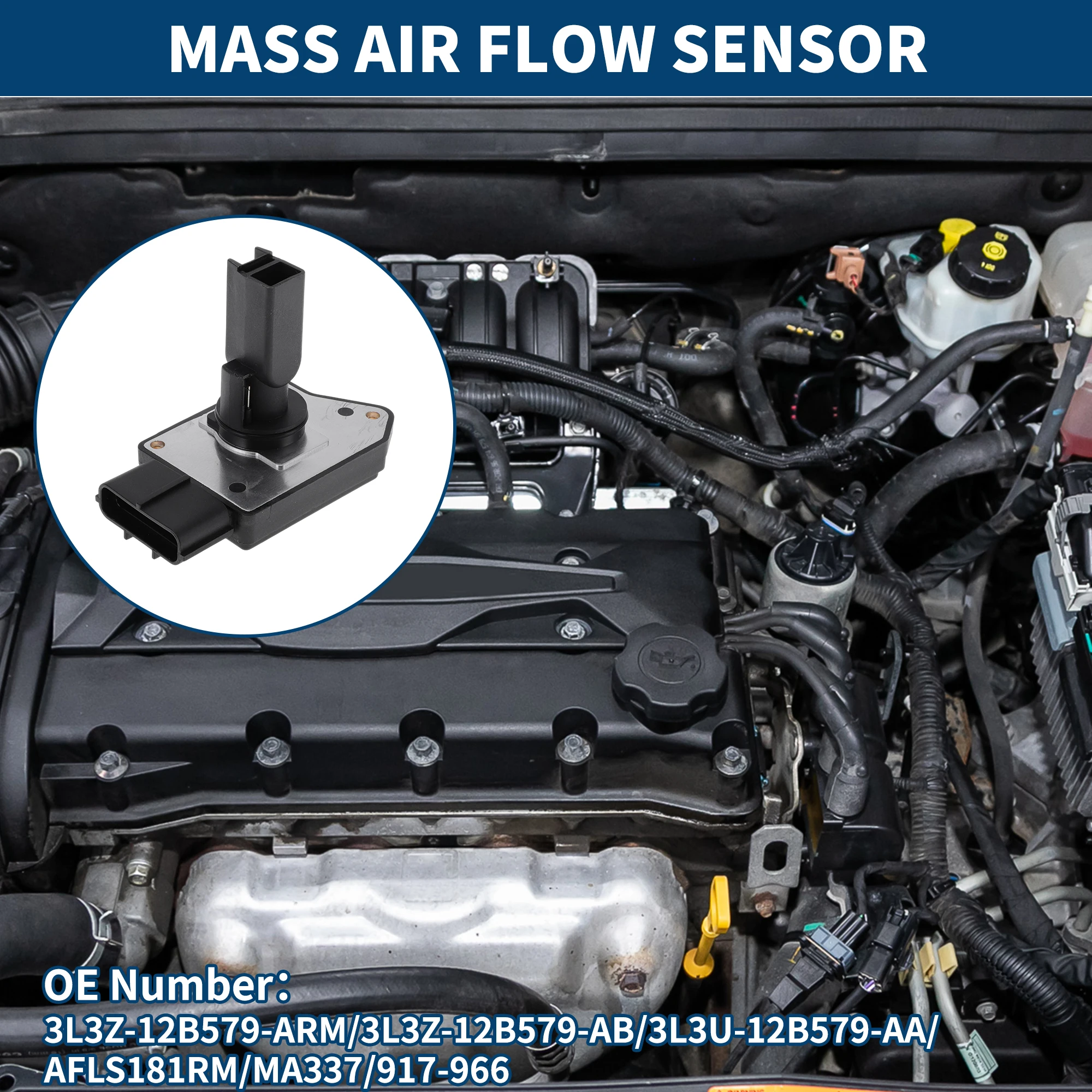 UXCELL Mass Air Flow Sensor Meter No.3L3Z-12B579-ARM for Ford Excursion 2003-2005 V8