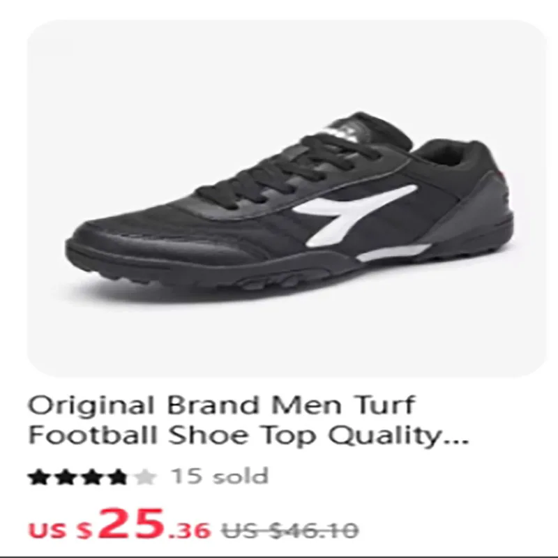 

New Match Unisex Soccer Shoes Anti-slip Soccer Shoes Outdoor Professional Rivet Turf Comfortable Soccer Field Boots