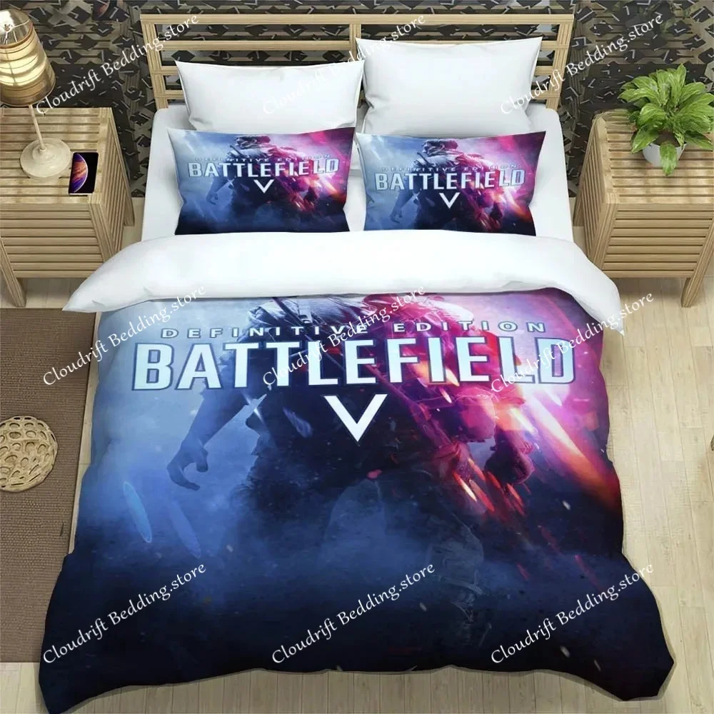 Duvet Cover 3D Battle Field Exquisite Game Digital Printing Bedding Set Comforter Bed Home Decor Girls Boys Gift