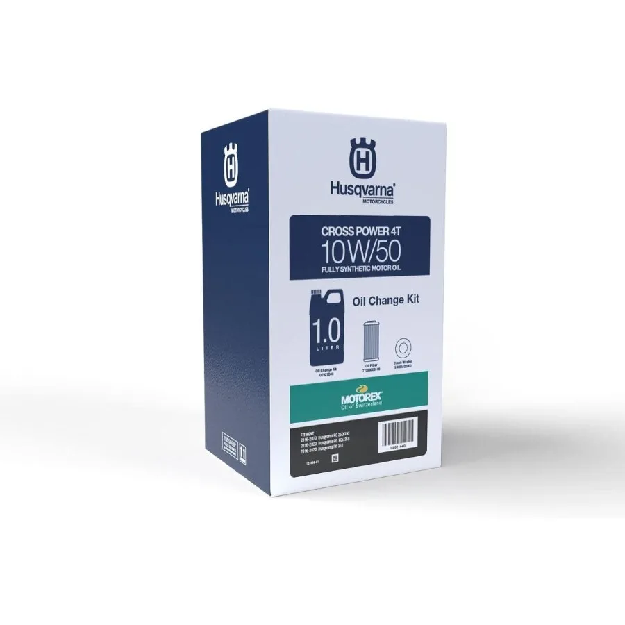 

Комплект для замены масла Husqvarna Motorcycles/Motorex 10 Вт/50 1,0 л, 3 упаковки для высокопроизводительного обслуживания мотоциклов, идеально подходящий для расширения