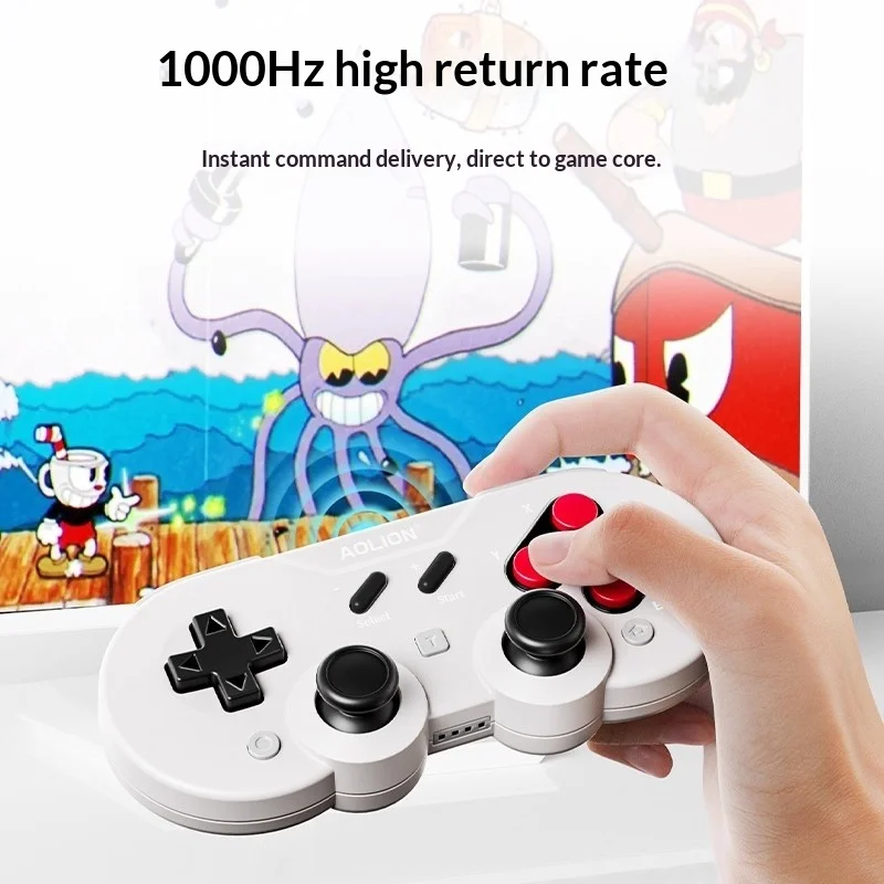 وحدة تحكم AOLION Mini Retro Ananke/Turbofunctie Vergisselbare عصا تحكم متعددة المنصات على شكل حرف D وحدة تحكم يدوية مخصصة للعبة #2