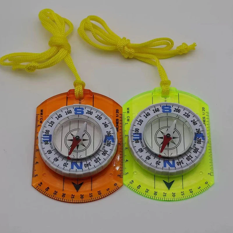 Orienteering Compass Waterproof Hiking Backpacking Compass Map Reading Camping Navigation-Professional Field for Scout Kids