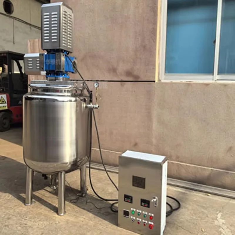 316L Stainless Steel High-Speed Vacuum Agitator: Lotion/Food Reactor for Milk Processing, Scraping Pressure Vessel Storage Tank