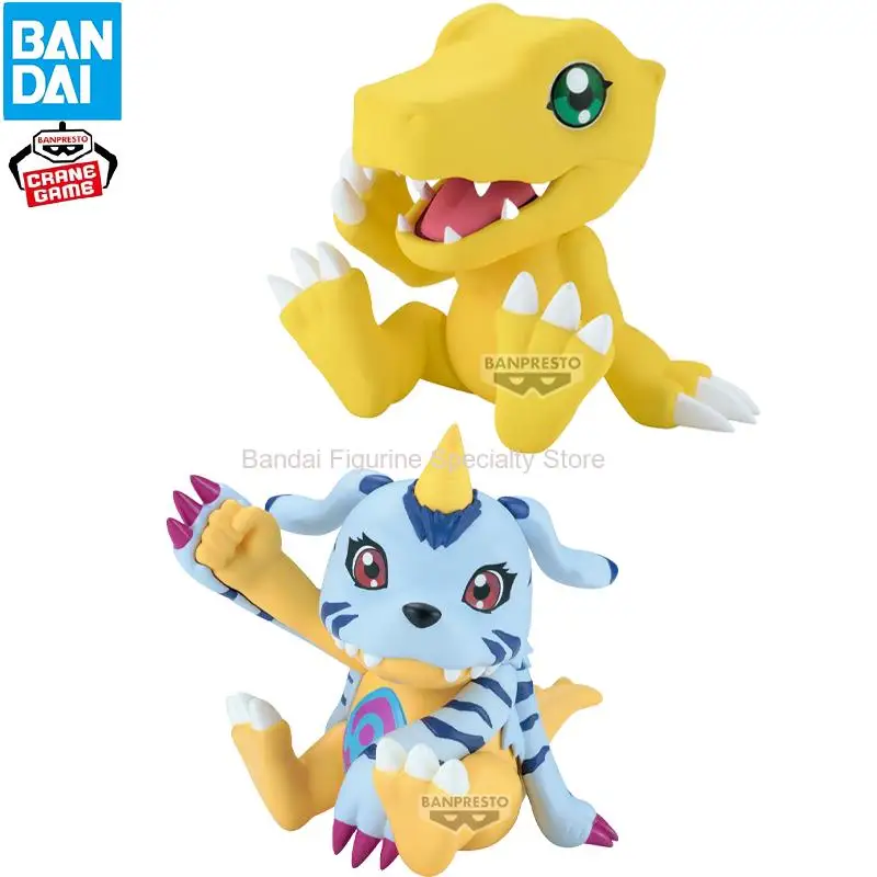 Bandai Namco Banpresto Digimon Adventure Sofvimates Agumon Desktop Ornament Gabumon Anime Figuur Model Collector Speelgoed Gift