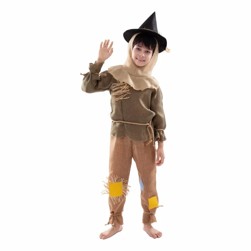 Boys Girls scanekalon cosplay costume kids Halloween funny dress up child stage performance straw costumes