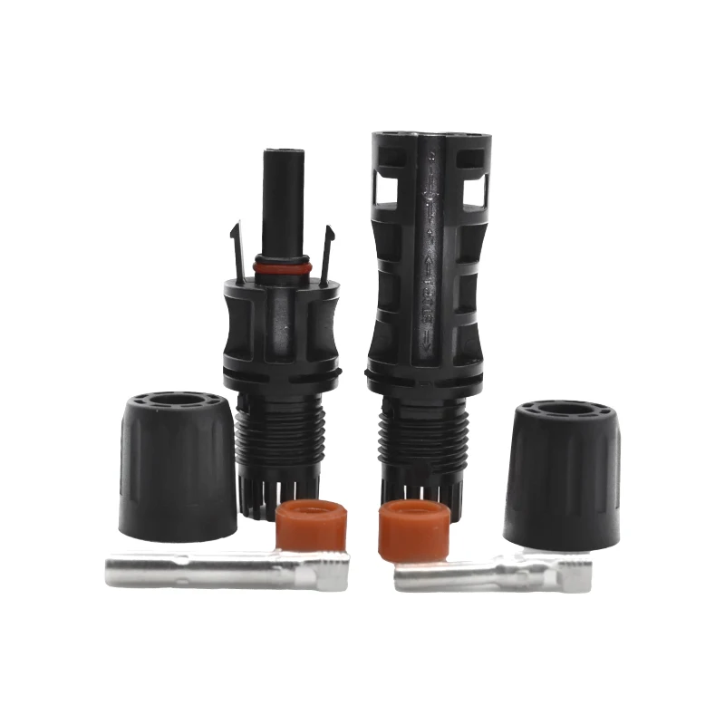 TUV IP67 1500V 4/6mm² PV Cable Connector, Wholesale Solar Panel Accessories, Copper Conductive Solar Parts for DC Solar Power Ap