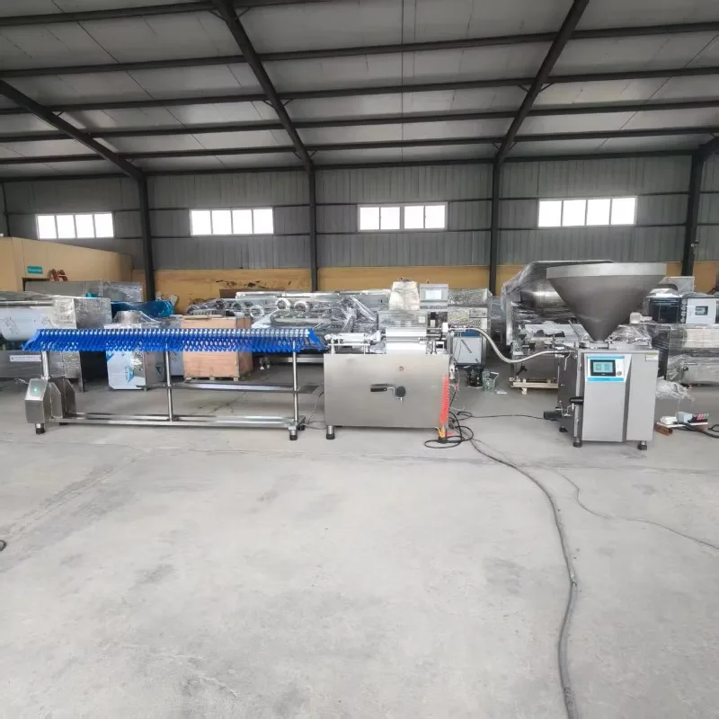 Industrial Vacuum Sausage Production Line Auto Twisting Sausage Making Processing Machinery