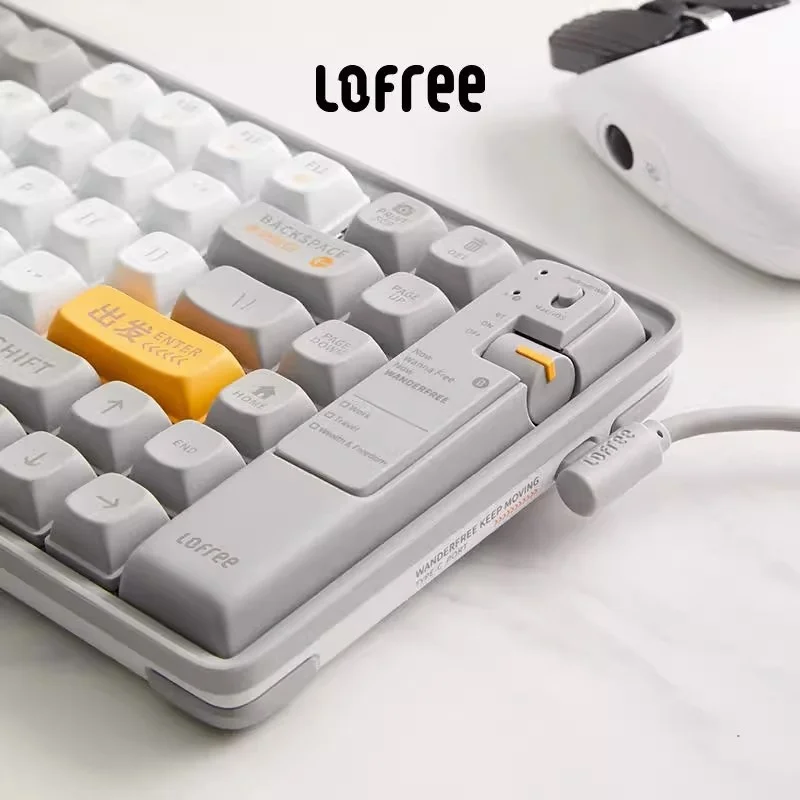 Imagem -02 - Lofei Xiaolang Teclado Mecânico sem Fio Bluetooth Computador Laptop Jogos Escritório Keycaps Mouse Grupo Novo