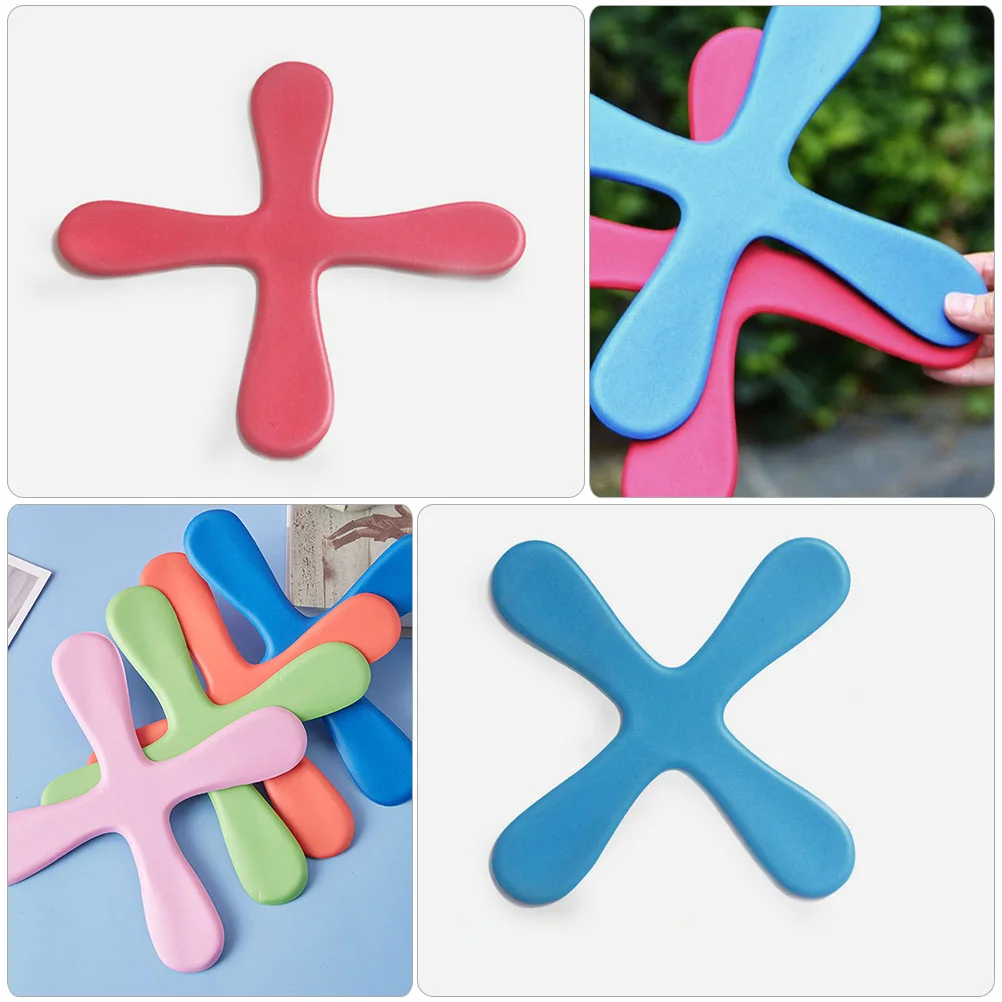 2 Pcs Outdoor Toys for Kids Sports Children Plane Childrens Foams Boomerangs Flying Disc Flight Parent-child