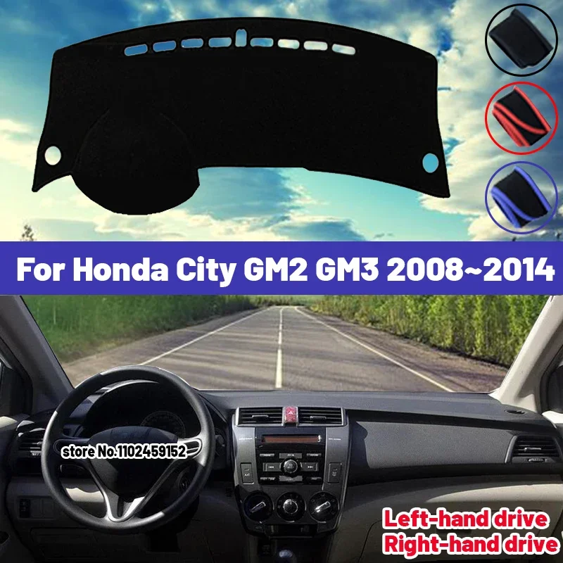 

Высококачественный коврик-накидка на приборную панель для Honda City GM2 GM3 2008-2014: защита от солнца, света и УФ-излучения