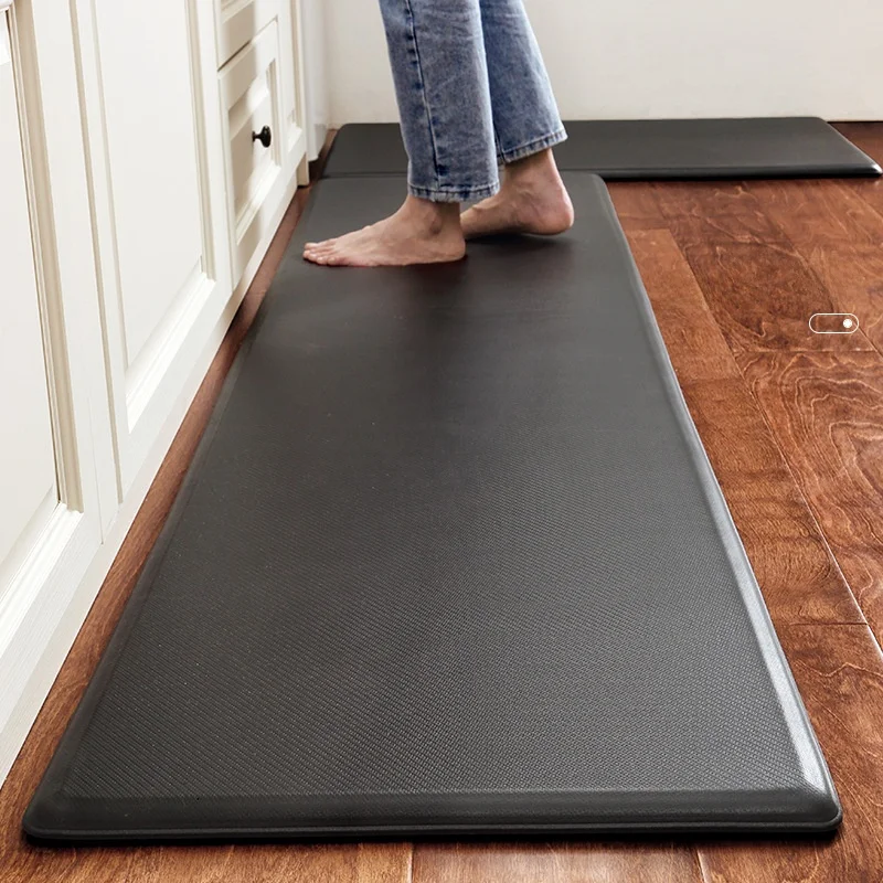 

Thickened Leather Kitchen Floor Mat Anti-Slip Oil-Resistant Wash-Free Waterproof Dirt-Resistant Long Strip Heightened Home Decor
