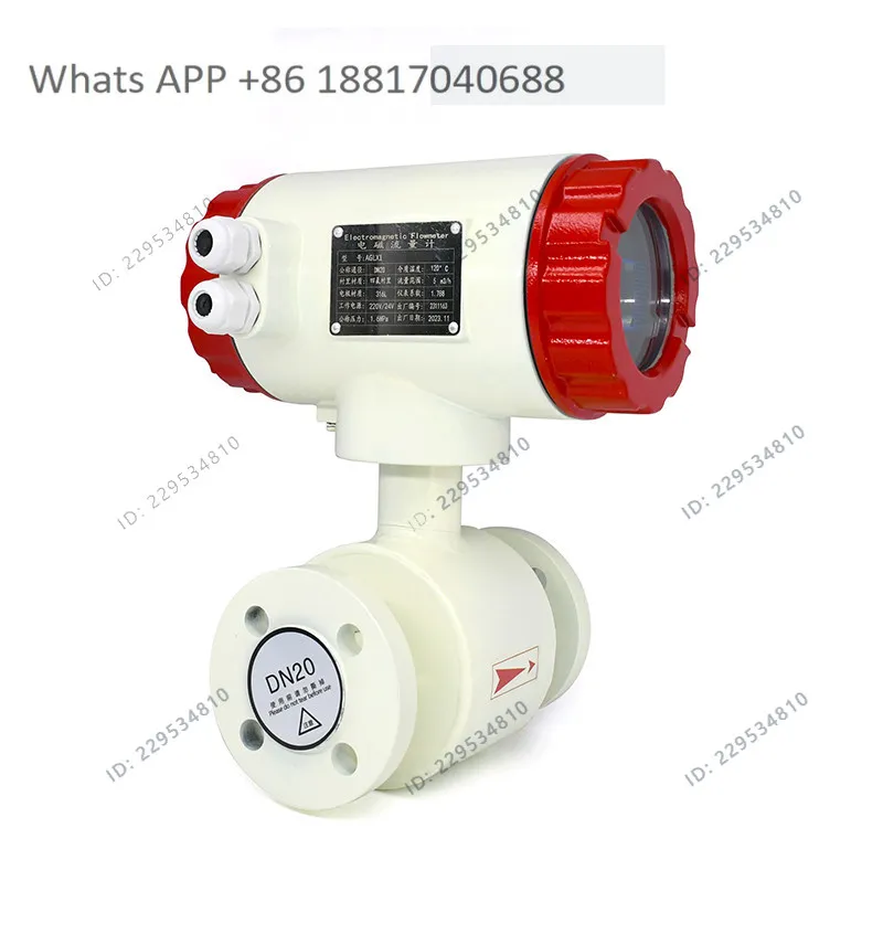 Intelligent digital liquid electromagnetic flowmeter, integrated anti-corrosion sewage flow sensor AGLX1