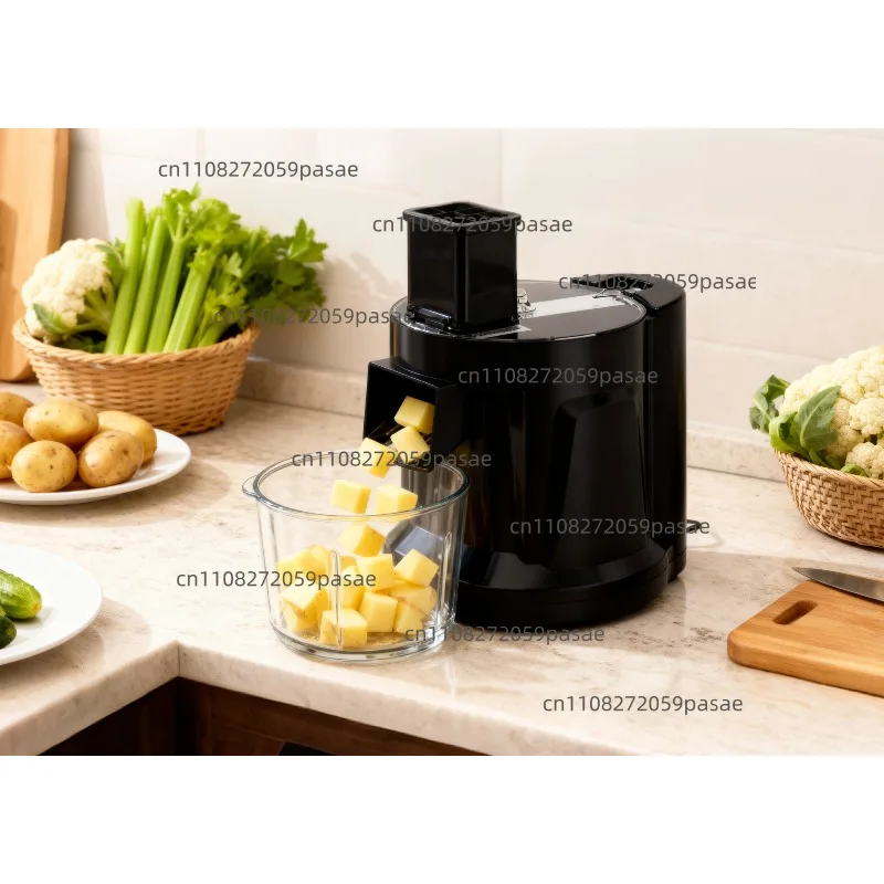 Commercial Electric Vegetable Shredder and Potato and Onion Slicer with Shredding and Grinding Functions Commercial