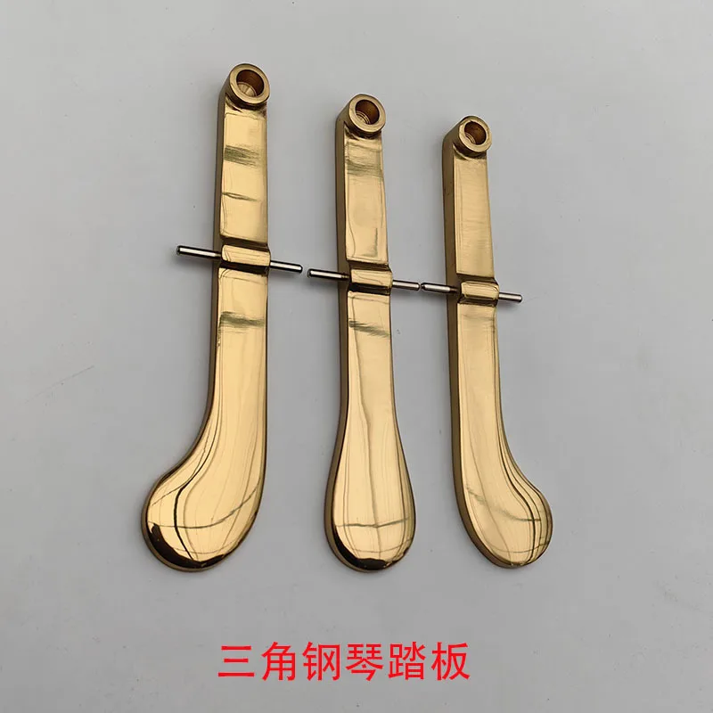 Pure Copper Grand Piano Pedal with Leather Cover, Piano Pedal Rod, Professional Musical Instrument Replacement Accessory