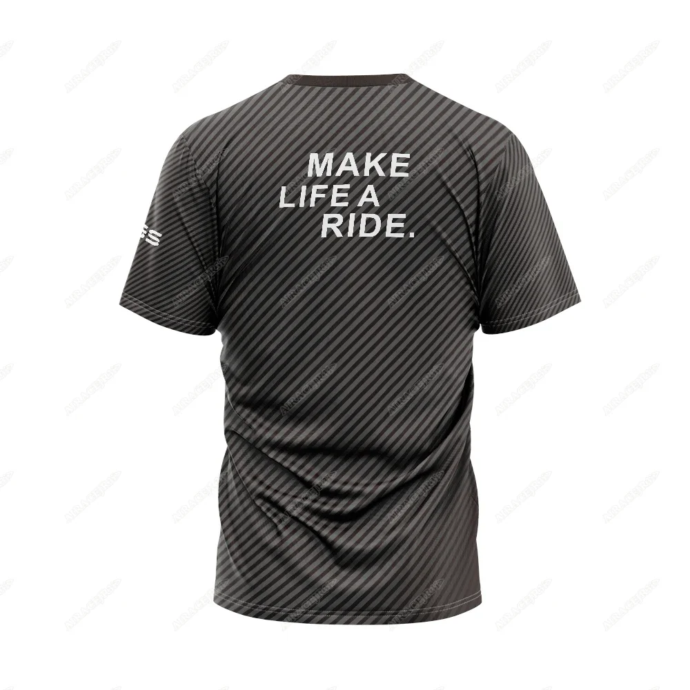 R1250 GS For BMW Motorrad Travel Adventure Motorcycle Sports T-Shirt Racing Jerseys Summer Quick-Dry Stripe Leisure Black