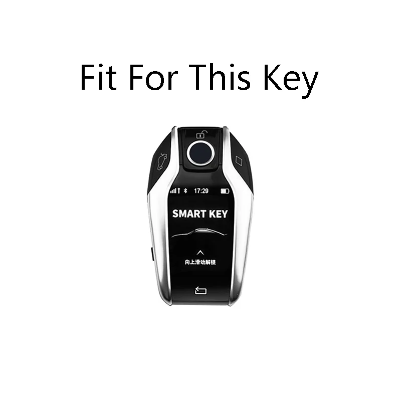 Zinc Alloy Remote Start Smart Car Display Key Case Cover Shell Skin For BMW 5 7 Series X3 X4 X5 X7 G30 G31 G11 G12 G01 GT 730Li