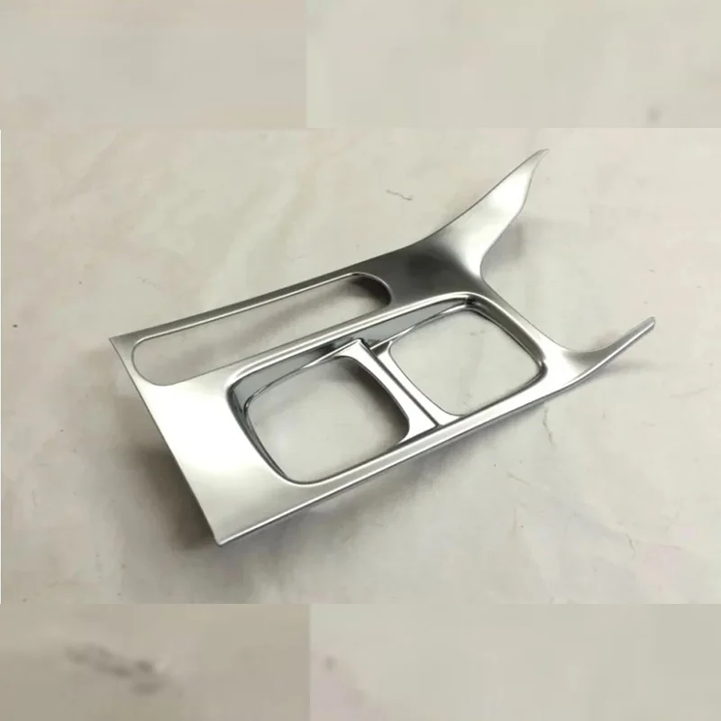 For Suzuki Vitara 2016 2017 2018 2019 ABS Silver Center Console Cup Holder Panel Trim Cover Interior Decorative Frame Sticker