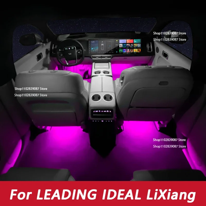 Per leader ideale LiXiang L7/L8/L9 illuminazione ambientale modifica interni auto illuminazione dinamica accessori interni