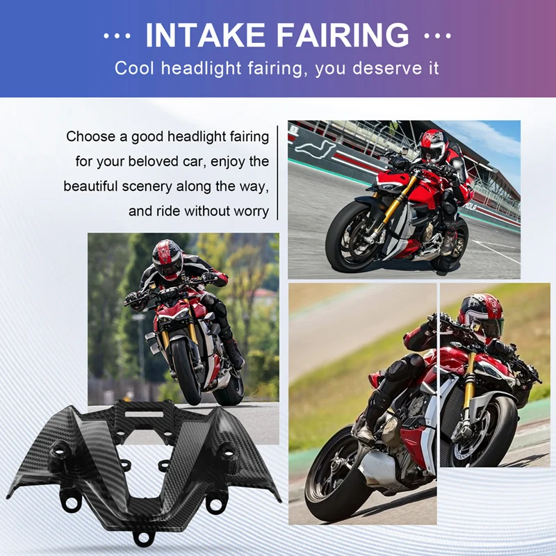 M0t-rMotorcycle Front Headlight Air Intake Inter Fairing Fit for Ducati Streetfighter V4 V4S 2020