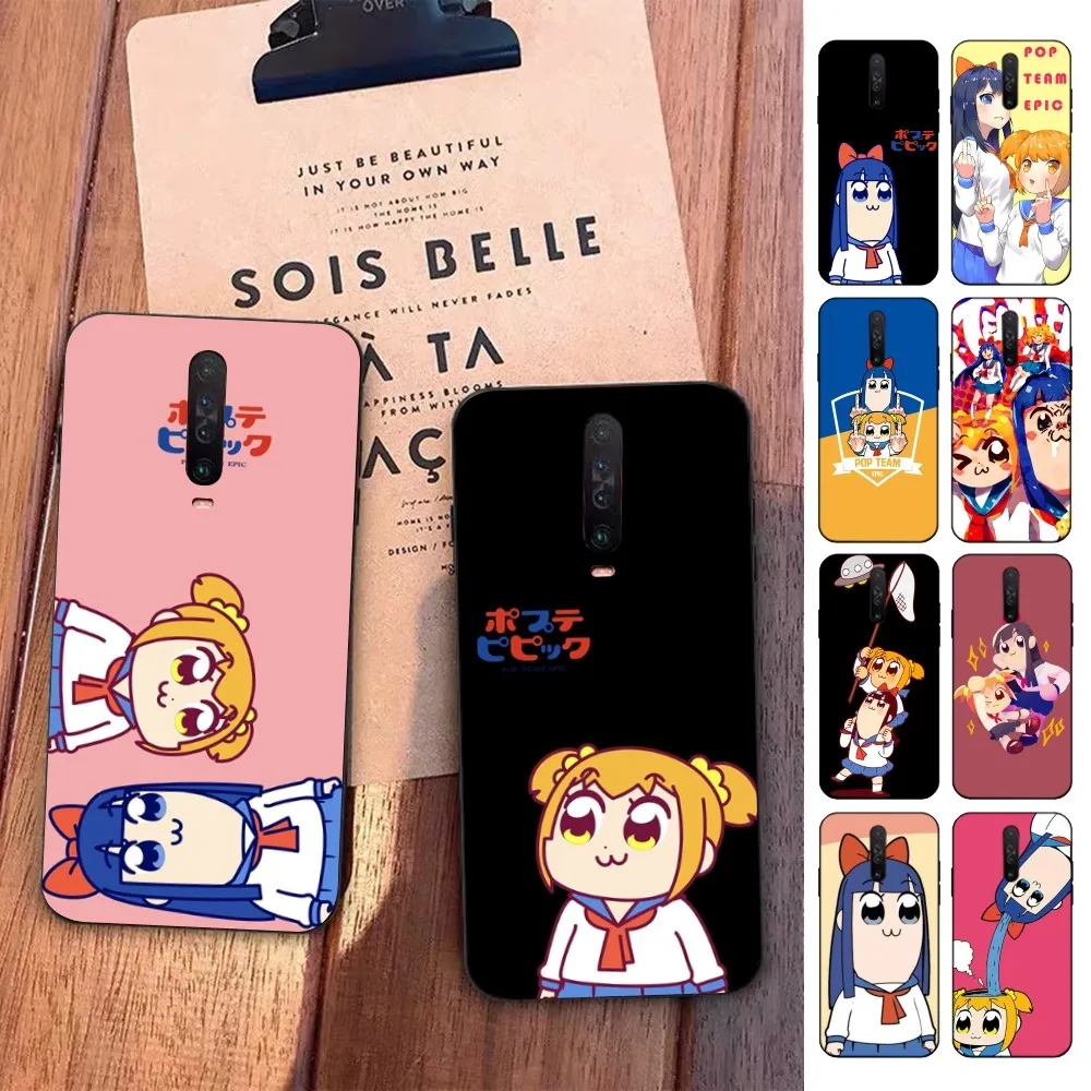 

Pop Team Epic Phone Case For Redmi 5 6 7 8 9 10 plus pro 6 7 8 9 A GO K20 K30 K40 pro plus F3 Fundas