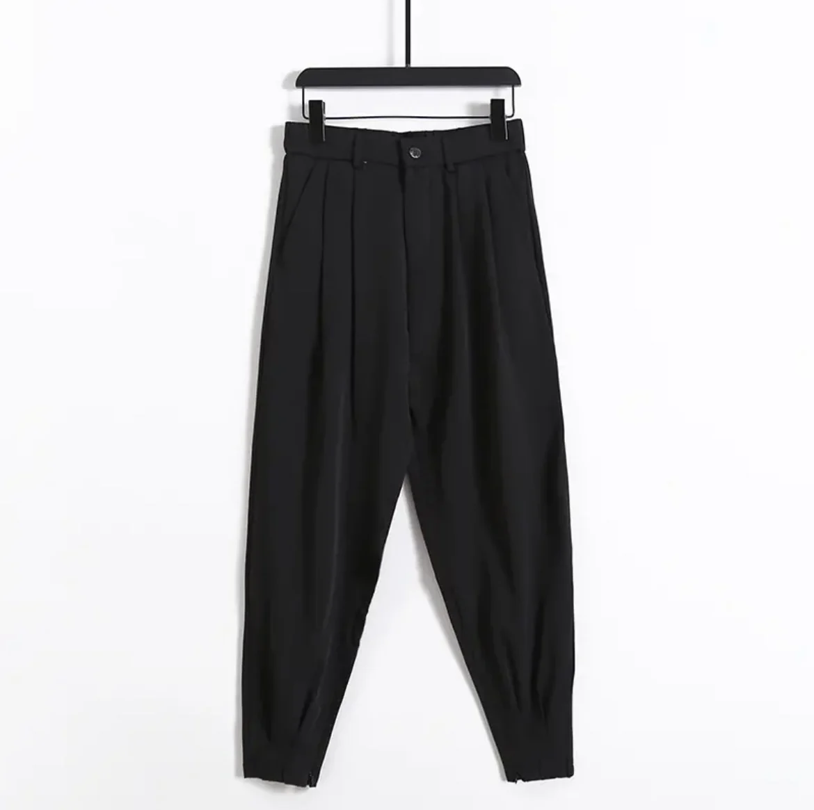 

Men's Ice Silk Casual Pants Comfortable Breathable Faionable Youthful Summer Leisure Trousers Nine-Piece Pants Cone ape