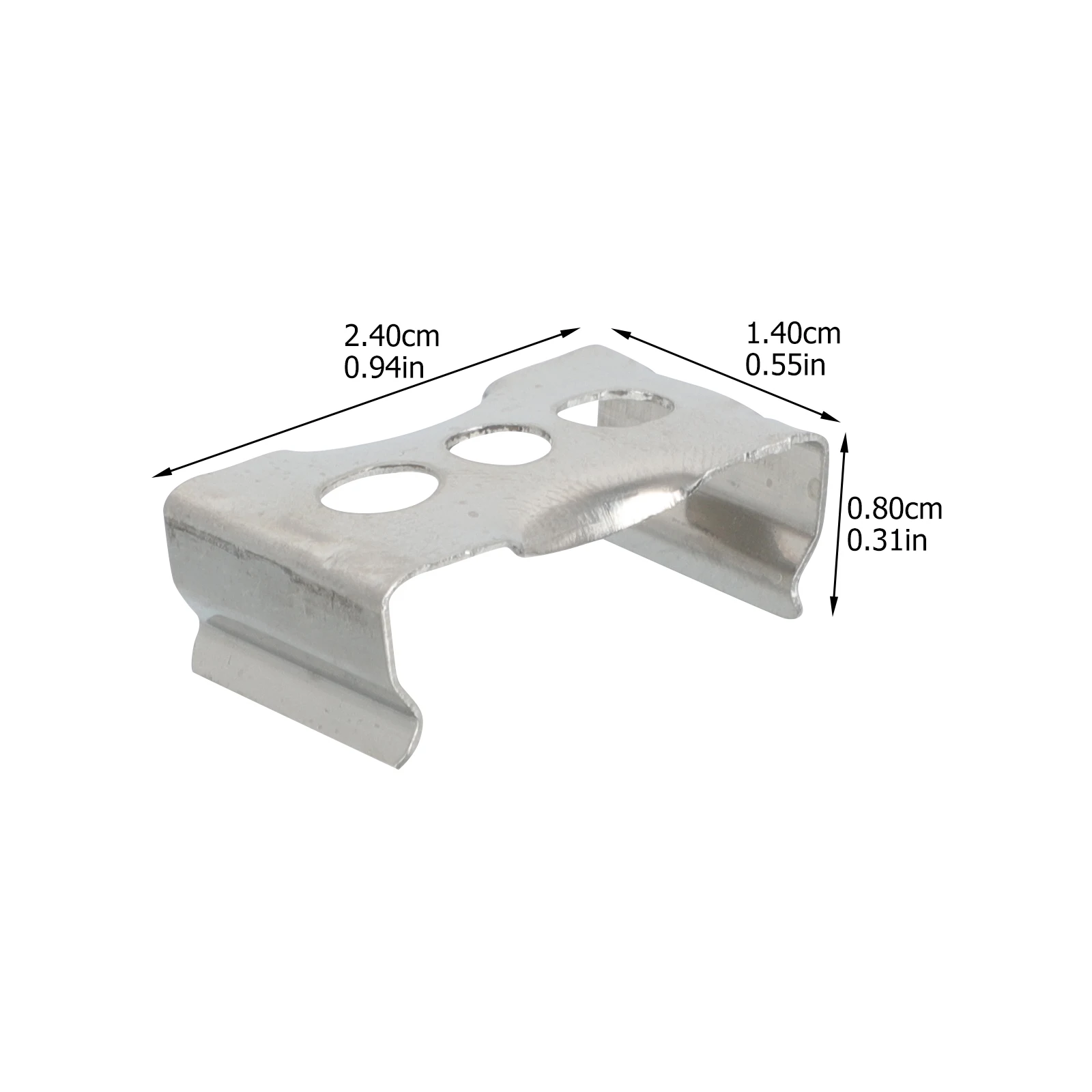 Boucle de fixation de Tube lumineux, 100 pièces, petites pinces, support d'installation de Clip de tuyau, support de lampe fluorescente, Tube en métal en forme de U