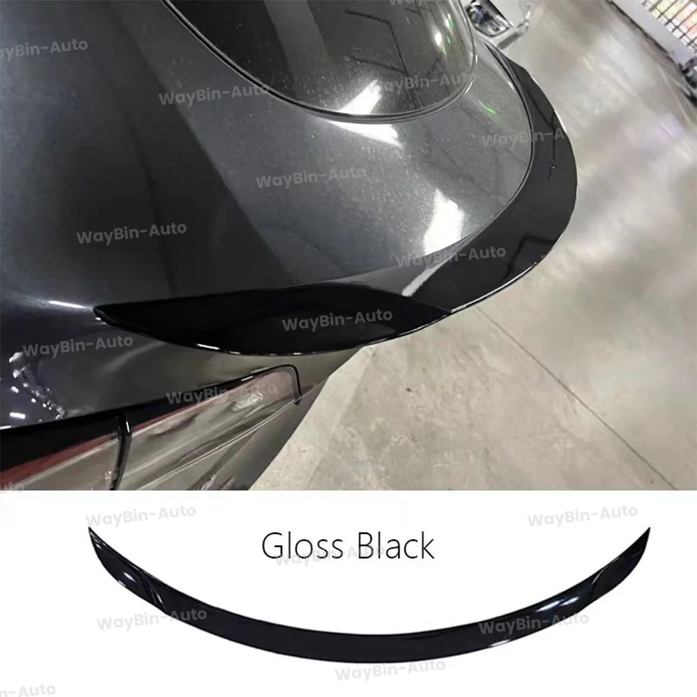 P version Tesla Rear Spoiler For Tesla Model Y 2020-2024 ABS Rear Trunk Wing spoiler Black Carbon Model Y Auto Accessories