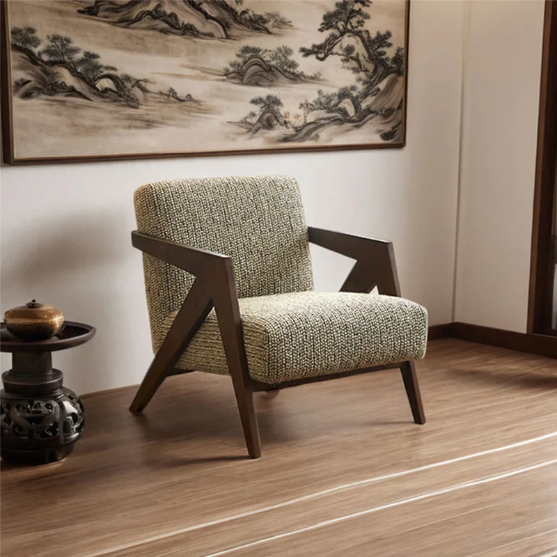 

Medieval style solid wood table and chair combination Internet celebrity bed and breakfast cafe sofa designer