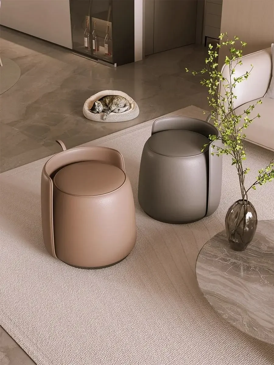 

European Simple Ins Style New Living Room Bedroom Home Revolving Dressing Stool Leisure Light Luxury Makeup Stool