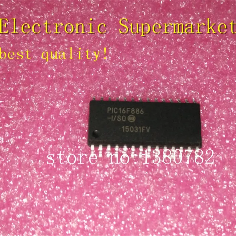 Free Shipping 10pcs-50pcs PIC16F886-I/SO SOP-28 New Original IC In Stock!