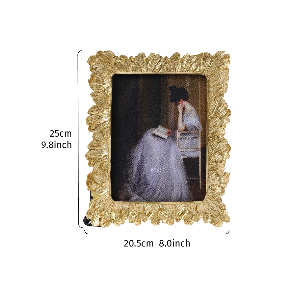 1PC, European-style Golden Pal - Resin Art For Photo Frame ulasan dan harga