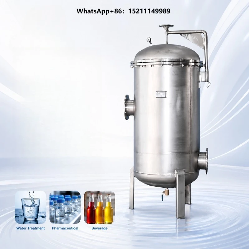 High Efficiency Stainless Steel Cartridge Filter for Industrial Chemical Liquid Filtration