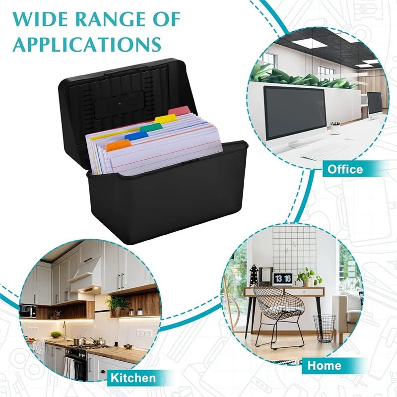 

Index Card Holder With Dividers And Ruled Index Cards, 30 Index Card Dividers 300 Ruled Index Cards 3 X 5Inch Durable