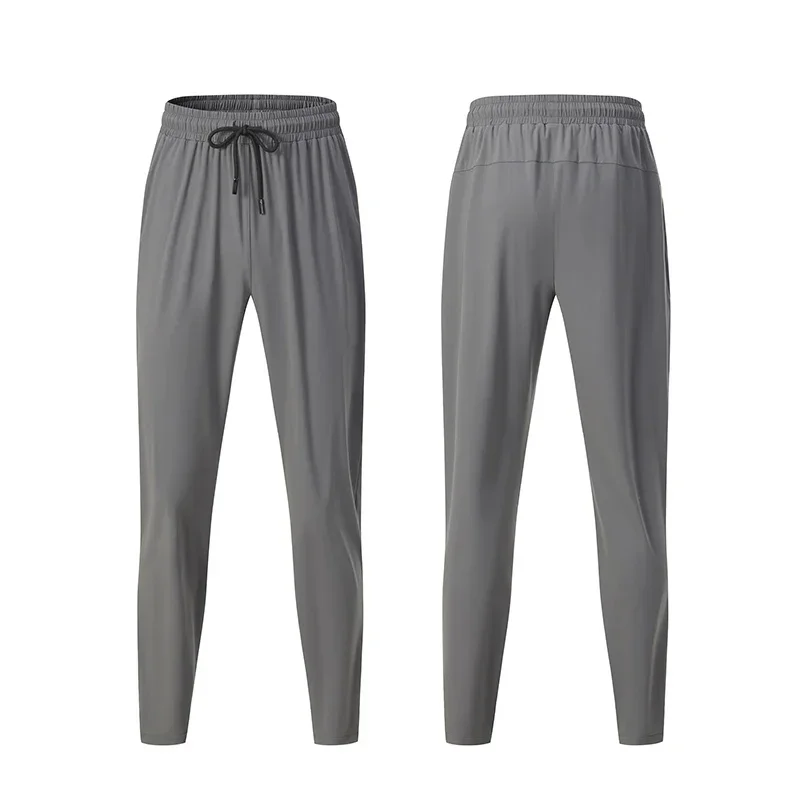 

Men's Thin Pants, Breathable, Running, Fitness Training, Bottom Strap Pockets, Outdoor Sports, Ice Silk Casual Pants