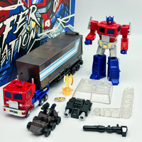 Original Transformation 2001 Small Scale Optimus Prime Commander Toy Original Color Belt Car Model Height 12cm Model Studio Gift