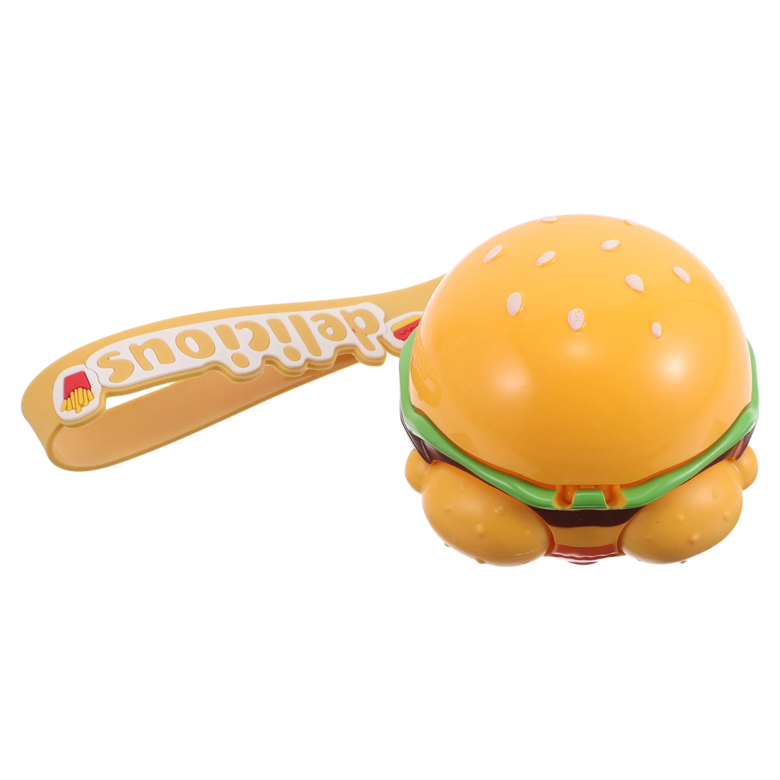 

Crab Burger Toys Hamburger Keychain Sea Animal Kids Toy Pendant Plastic Charm Simulation Food Fast Food Keyring Educational Play
